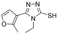 4-ETHYL-5-(2-METHYL-3-FURYL)-4H-1,2,4-TRIAZOLE-3-THIOL Struktur