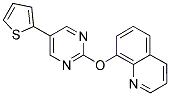 8-[(5-THIEN-2-YLPYRIMIDIN-2-YL)OXY]QUINOLINE Struktur