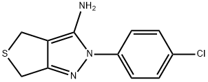 2-(4-CHLOROPHENYL)-2,6-DIHYDRO-4H-THIENO[3,4-C]PYRAZOL-3-AMINE Struktur