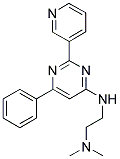 N,N-DIMETHYL-N'-(6-PHENYL-2-PYRIDIN-3-YLPYRIMIDIN-4-YL)ETHANE-1,2-DIAMINE Struktur