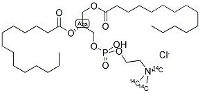 PHOSPHATIDYLCHOLINE, L-DIMYRISTOYL [CHOLINE-METHYL-14C] Struktur