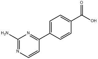 4-(2-AMINOPYRIMIDIN-4-YL)BENZOIC ACID Struktur