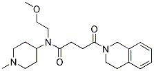 N-(2-METHOXYETHYL)-N-(1-METHYLPIPERIDIN-4-YL)-4-OXO-4-(1,2,3,4-TETRAHYDROISOQUINOLIN-2-YL)BUTANAMIDE Struktur