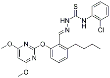 N-[1-AZA-2-[2-[(4,6-DIMETHOXYPYRIMIDIN-2-YL)OXY]-6-BUTYLPHENYL]ETHENYL]-N'-(2-CHLOROPHENYL)THIOUREA Struktur