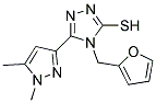 5-(1,5-DIMETHYL-1H-PYRAZOL-3-YL)-4-FURAN-2-YLMETHYL-4H-[1,2,4]TRIAZOLE-3-THIOL Struktur