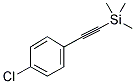 (4-CHLOROPHENYLETHYNYL)TRIMETHYLSILANE Struktur