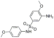 3-AMINO-4-METHOXY-N-(4-METHOXY-PHENYL)-BENZENESULFONAMIDE Struktur