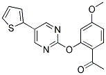 1-(4-METHOXY-2-[(5-THIEN-2-YLPYRIMIDIN-2-YL)OXY]PHENYL)ETHANONE Struktur