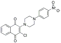 2-CHLORO-3-[4-(4-NITROPHENYL)PIPERAZIN-1-YL]NAPHTHOQUINONE Struktur