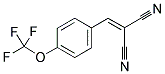 2-(4-TRIFLUOROMETHOXYBENZYLIDENE)-MALONONITRILE Struktur