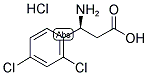 (S)-3-AMINO-3-(2,4-DICHLORO-PHENYL)-PROPANOIC ACID HYDROCHLORIDE Struktur