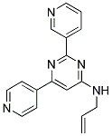 N-ALLYL-2-PYRIDIN-3-YL-6-PYRIDIN-4-YLPYRIMIDIN-4-AMINE Struktur