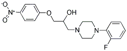 1-[4-(2-FLUOROPHENYL)PIPERAZIN-1-YL]-3-(4-NITROPHENOXY)PROPAN-2-OL Struktur