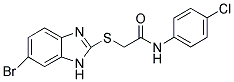 2-[(6-BROMO-1H-BENZIMIDAZOL-2-YL)THIO]-N-(4-CHLOROPHENYL)ACETAMIDE Struktur