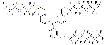 TRIS[3-(1H,1H,2H,2H-PERFLUORODECYL)PHENYL]PHOSPHINE Struktur