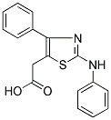 (2-ANILINO-4-PHENYL-1,3-THIAZOL-5-YL)ACETIC ACID Struktur