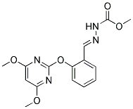 N-[1-AZA-2-[2-[(4,6-DIMETHOXYPYRIMIDIN-2-YL)OXY]PHENYL]ETHENYL]CARBAMIC ACID, METHYL ESTER Struktur