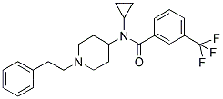 N-CYCLOPROPYL-N-(1-(2-PHENYLETHYL)PIPERIDIN-4-YL)-3-(TRIFLUOROMETHYL)BENZAMIDE Struktur