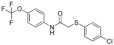 2-[(4-CHLOROPHENYL)SULFANYL]-N-[4-(TRIFLUOROMETHOXY)PHENYL]ACETAMIDE Struktur