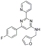 6-(4-FLUOROPHENYL)-N-(2-FURYLMETHYL)-2-PYRIDIN-2-YLPYRIMIDIN-4-AMINE Struktur