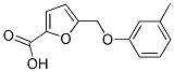 5-M-TOLYLOXYMETHYL-FURAN-2-CARBOXYLIC ACID Struktur