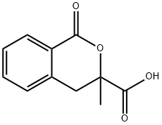 3-METHYL-1-OXO-3,4-DIHYDRO-1H-ISOCHROMENE-3-CARBOXYLIC ACID Struktur