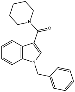 (1-BENZYL-1H-INDOL-3-YL)(PIPERIDINO)METHANONE Struktur