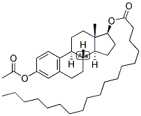 1,3,5(10)-ESTRATRIEN-3,17-BETA-DIOL 3-ACETATE, 17-STEARATE Struktur