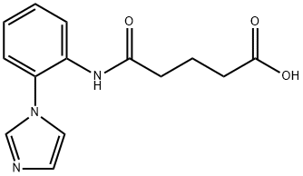 4-(2-IMIDAZOL-1-YL-PHENYLCARBAMOYL)-BUTYRIC ACID Struktur