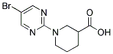 1-(5-BROMOPYRIMIDIN-2-YL)PIPERIDINE-3-CARBOXYLIC ACID Struktur