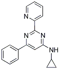 N-CYCLOPROPYL-6-PHENYL-2-PYRIDIN-2-YLPYRIMIDIN-4-AMINE Struktur