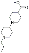 1-(1-PROPYLPIPERIDIN-4-YL)PIPERIDINE-4-CARBOXYLIC ACID Struktur