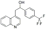 2-QUINOLIN-4-YL-1-(4-TRIFLUOROMETHYLPHENYL)ETHANOL Struktur