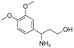 3-AMINO-3-(3,4-DIMETHOXY-PHENYL)-PROPAN-1-OL Struktur