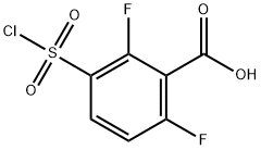 3-CHLOROSULFONYL-2,6-DIFLUORO-BENZOIC ACID Struktur