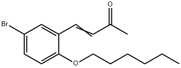 4-[5-BROMO-2-(HEXYLOXY)PHENYL]BUT-3-EN-2-ONE Struktur