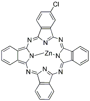 (CHLOROPHTHALOCYANINATO)ZINC Struktur