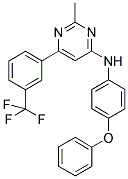 2-METHYL-N-(4-PHENOXYPHENYL)-6-[3-(TRIFLUOROMETHYL)PHENYL]PYRIMIDIN-4-AMINE Struktur