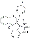 CHROMAN-4'-ONE-3'-SPIRO-3-N-METHYL-4-(4-METHYLPHENYL)-PYRROLIDINE-2-SPIRO-3''-OXINDOLE Struktur