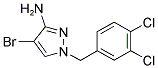 4-BROMO-1-(3,4-DICHLORO-BENZYL)-1H-PYRAZOL-3-YLAMINE Struktur