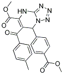 METHYL 7-(4-(METHOXYCARBONYL)PHENYL)-6-(4-METHYLBENZOYL)-4,7-DIHYDROTETRAZOLO[1,5-A]PYRIMIDINE-5-CARBOXYLATE Struktur