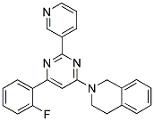 2-[6-(2-FLUOROPHENYL)-2-PYRIDIN-3-YLPYRIMIDIN-4-YL]-1,2,3,4-TETRAHYDROISOQUINOLINE Structure