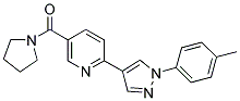 2-[1-(4-METHYLPHENYL)-1H-PYRAZOL-4-YL]-5-(PYRROLIDIN-1-YLCARBONYL)PYRIDINE Struktur