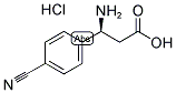 (S)-3-AMINO-3-(4-CYANO-PHENYL)-PROPANOIC ACID HYDROCHLORIDE Struktur