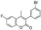 3-(3-BROMOPHENYL)-6-FLUORO-4-METHYLCOUMARIN Struktur