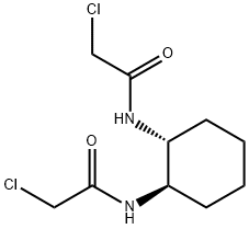 (+/-)-TRANS-1,2-BIS(CHLOROACETAMIDO)CYCLOHEXANE Struktur