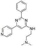 N,N-DIMETHYL-N'-(2-PHENYL-6-PYRIDIN-4-YLPYRIMIDIN-4-YL)ETHANE-1,2-DIAMINE Structure