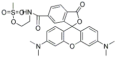 2-((5(6)-TETRAMETHYLRHODAMINE)CARBOXYLAMINO)ETHYL METHANETHIOSULFONATE Struktur