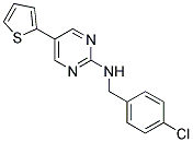 N-(4-CHLOROBENZYL)-5-THIEN-2-YLPYRIMIDIN-2-AMINE Structure