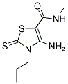 3-ALLYL-4-AMINO-2-THIOXO-2,3-DIHYDRO-THIAZOLE-5-CARBOXYLIC ACID METHYLAMIDE Struktur